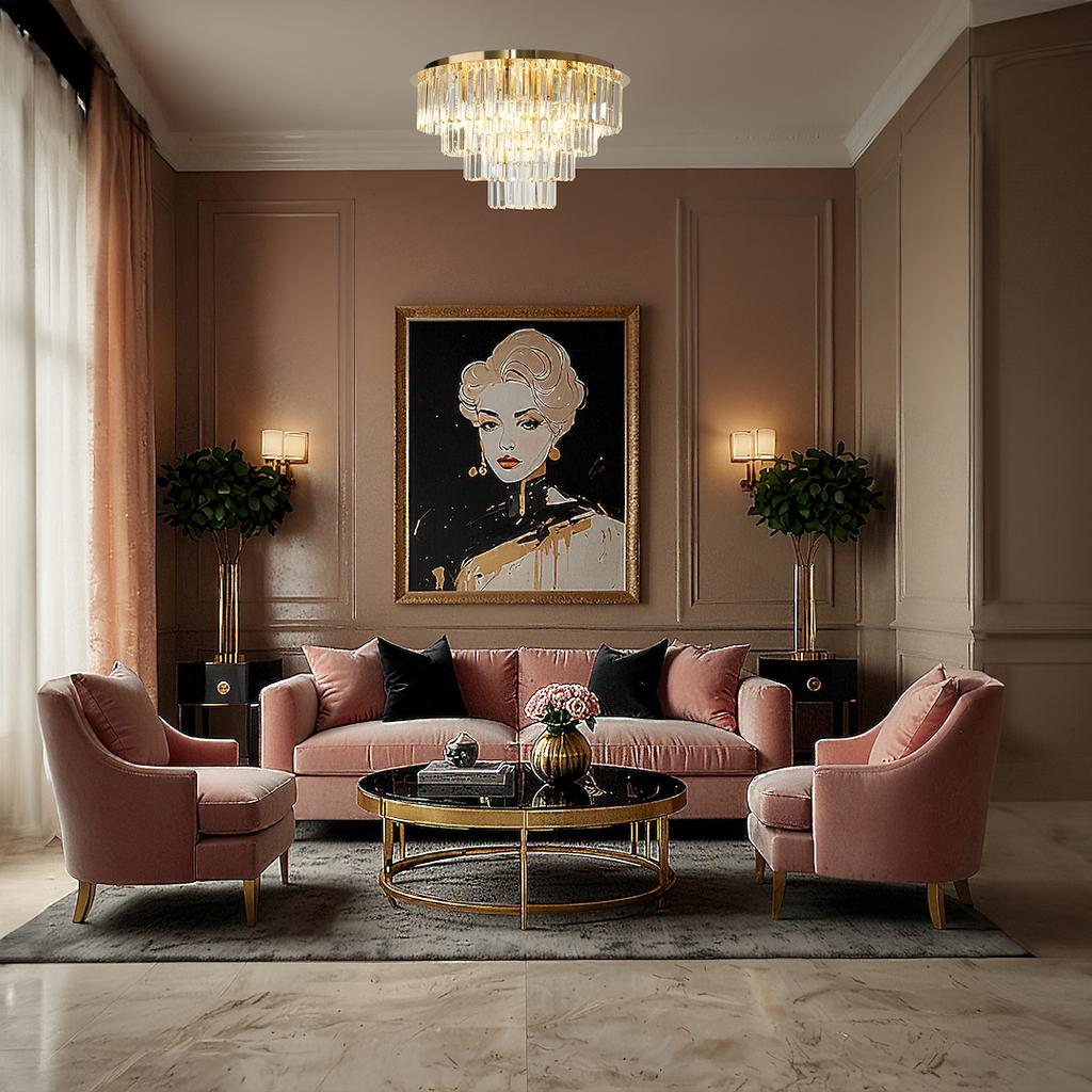 Milano Ceiling Lamp, Diameter 60Cm, 9Xe14