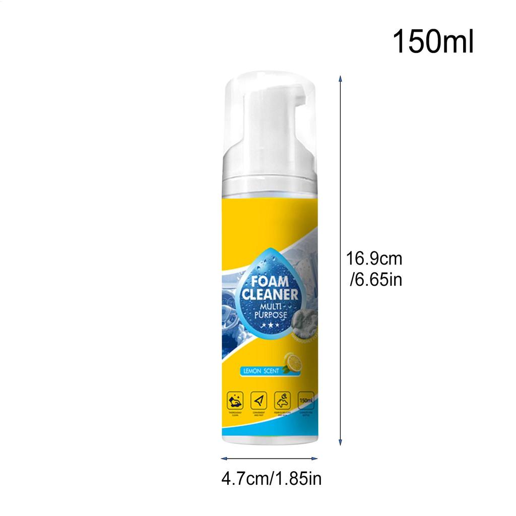 Schaumreiniger Allzweck 150ml Mehrzweck Tiefenreiniger Auto Multifunktionaler Innenraumreiniger für Zuhause Innenraum Küchenspüle