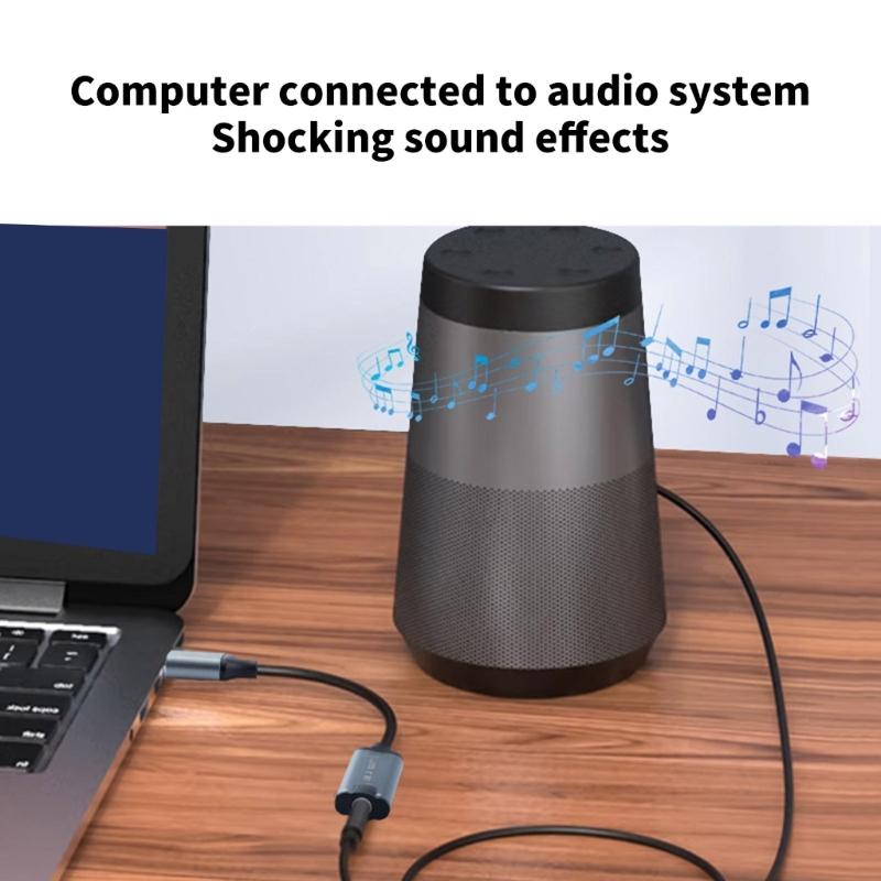 USB Sound Adapter External Stereo Sound Card with 3.5mm Headphone Microphone Port Suitable for PC Mobile Phone Laptop
