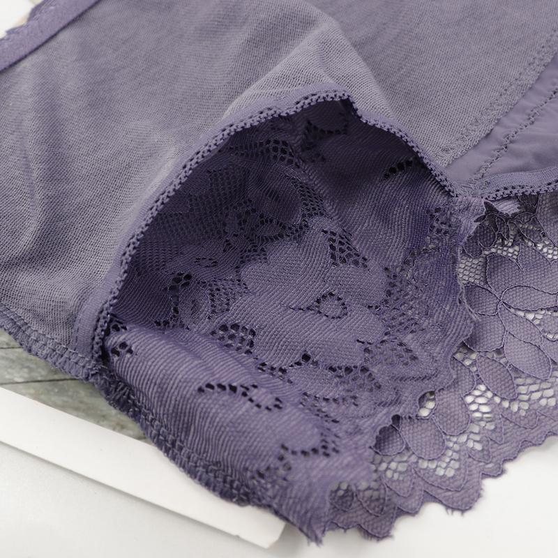 Women Plus Size Panties Sexy Lace Comfortable and Breathable Middle Waist Lingerie 3Xl - 5Xl - T020