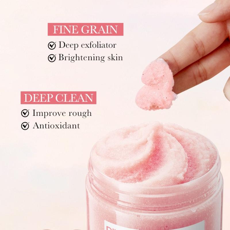 Himalayan Powder Salt Scrub SADOER Pore Cleansing Body Scrub