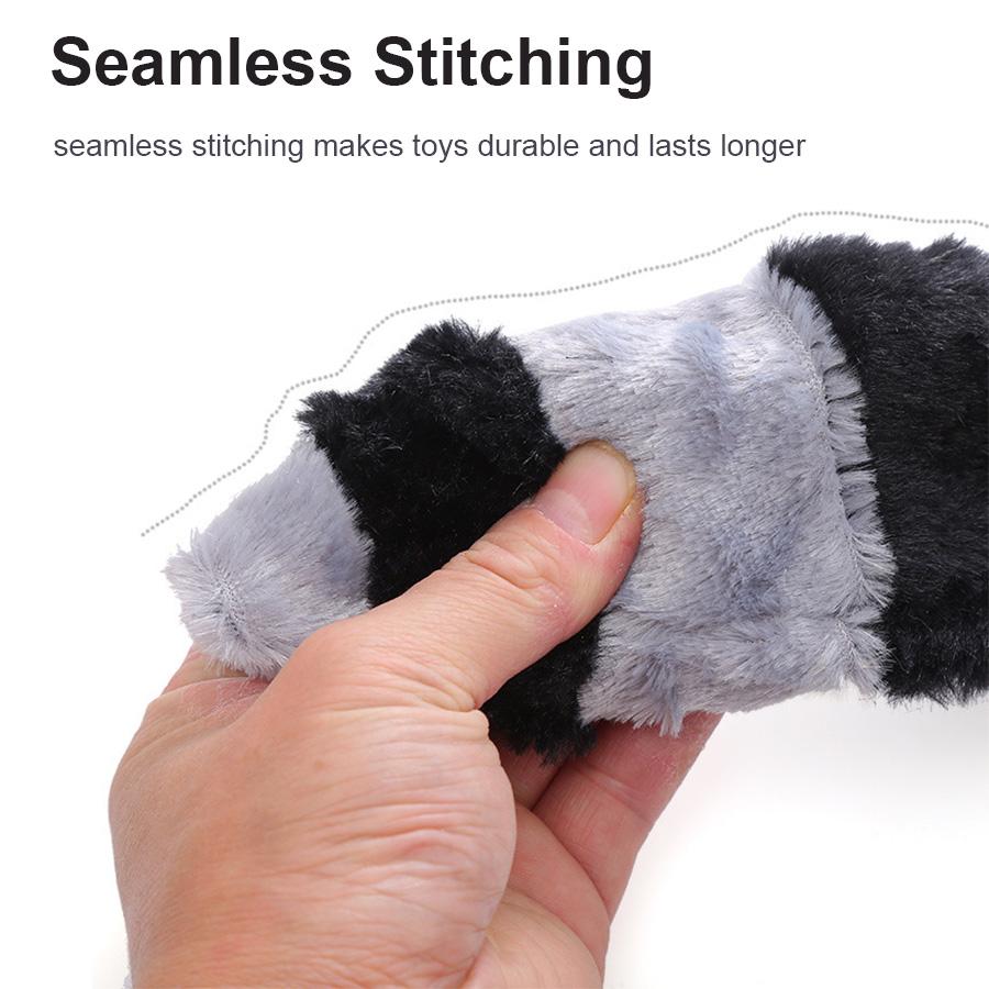 1 Pc Large Dog Toy Bite-Resistant Sound Plush Toy Squirrel, Raccoon, Fox Cartoon Pet Toy Squeaky Dog Toy For Small Medium Dog
