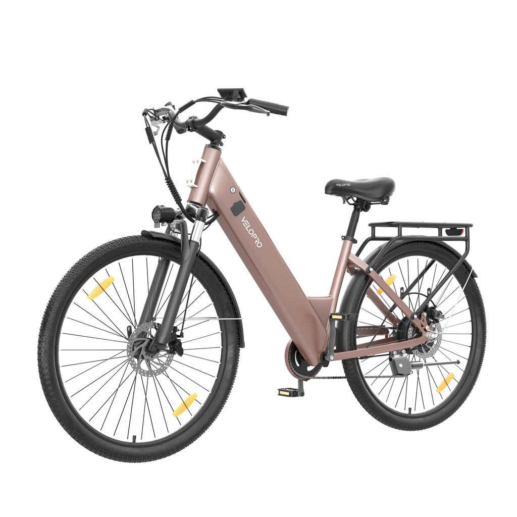 Bicicletta elettrica Velopro C1 con batteria 36V 13Ah e cambio Shimano a 7 velocità