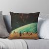 Retro Future Space Aliens Square Pillowcase Polyester Linen Velvet Pattern Zip Decor Bed Cushion Case