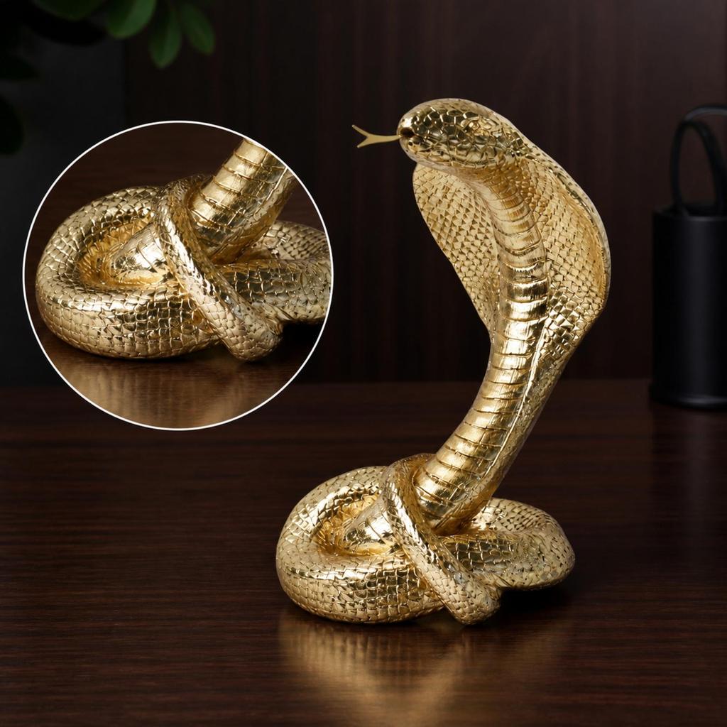 Harzstatue Goldfarben Reflektierend für Eingangsbereich, Büro