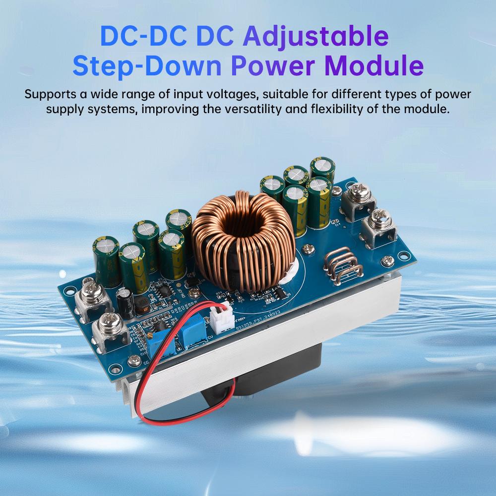 

Регульований модуль живлення постійного струму від DC15V-90V до DC 2,5V-72V 800W/1200W Модуль підвищення потужності високої потужності 28A/50A постійного струму