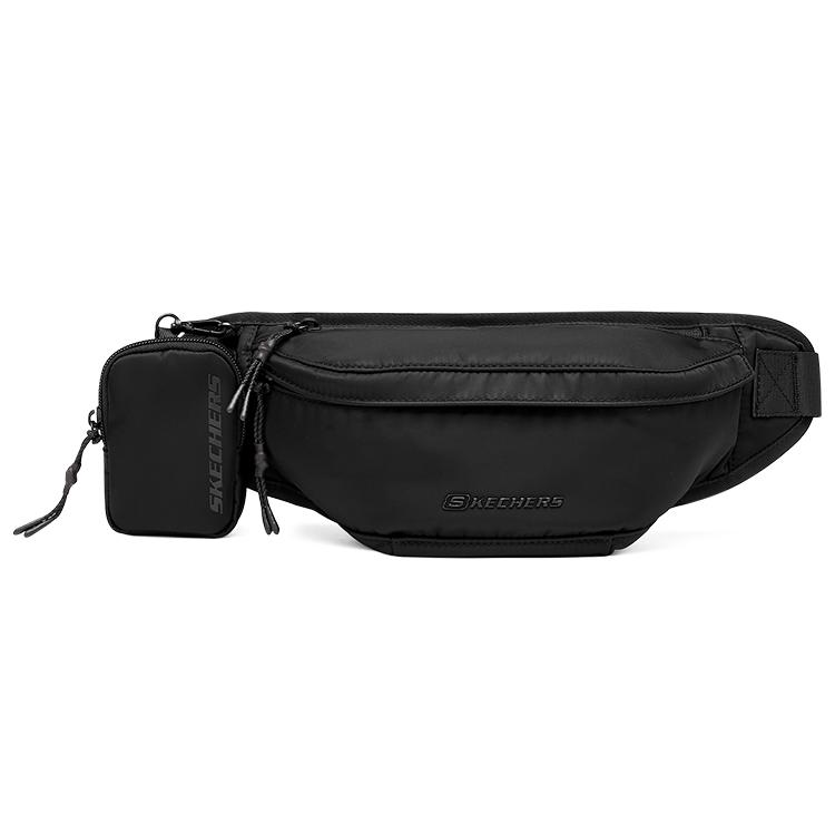 New Skechers Fabric Crossbody Bag Sling Bag Unisex Carbon Black L322U025-0018