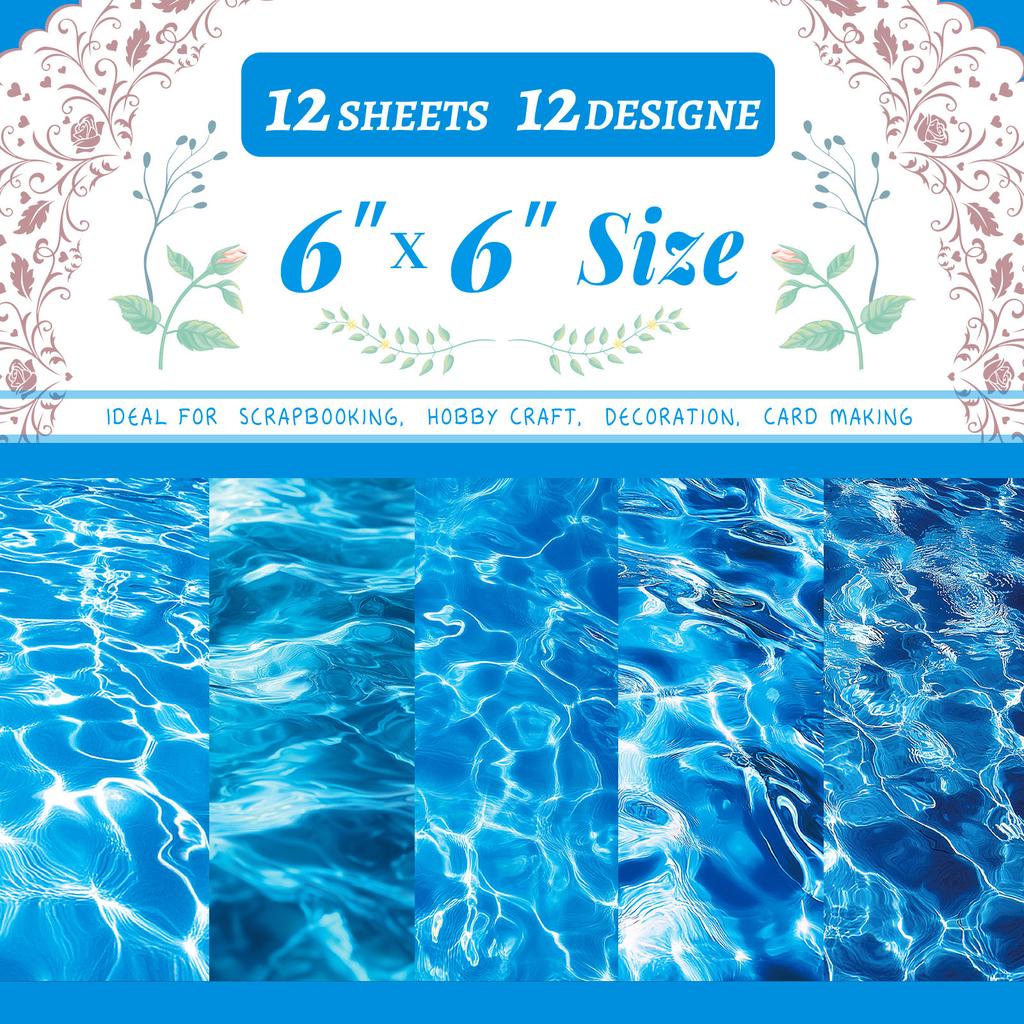 DIY Decorative, 12 Sheets for Scrapbooking, Card Making and Projects