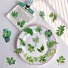 50Pcs/Set Green Leaves PET Stickers Waterproof DIY Fashion Doodle Decals Stickers