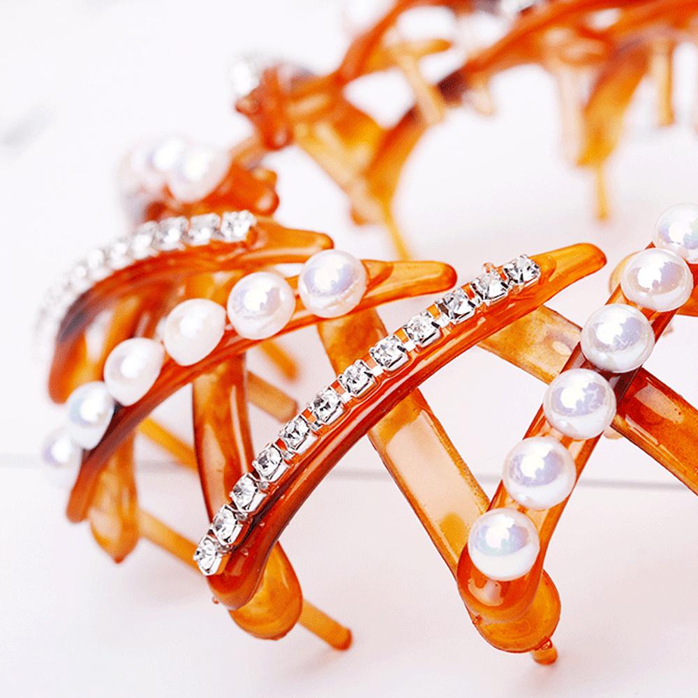 Vintage Bird Nest Expanding Girls Headwear Tail Hair Bun Holder HairPins Clips Claw