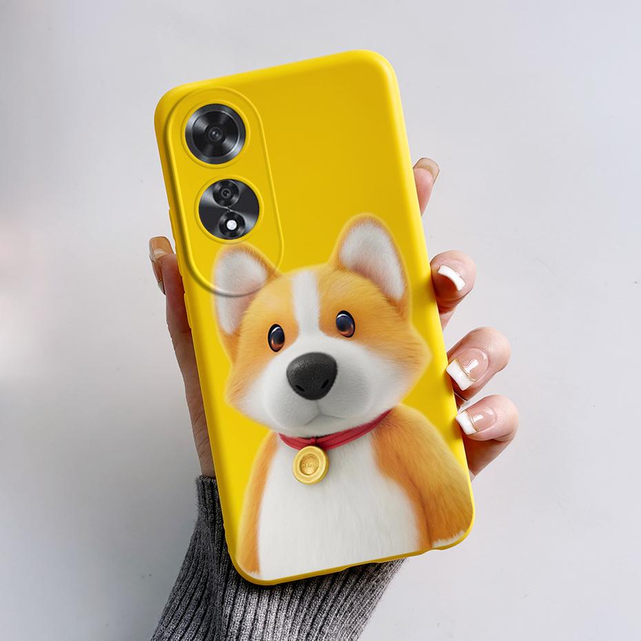 

For Oppo A60 Case CPH2631 Cute Rabbit Panda Soft Silicone Back Cover for Oppo A60 OppoA60 A 60 4G Phone Case Protector TPU Funda Oppo A60