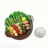 Simulated Food Fridge Magnets Resin Painted Magnet Noodles Ribs  Pot Cute Magnets for Refrigerator Retro Magnetic Handicrafts