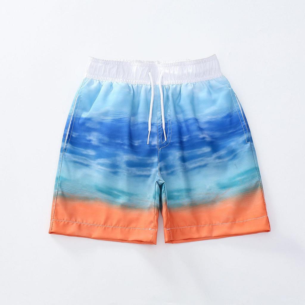 Boys' Swim Trunks - Mesh Lined Drawstring Beach Shorts