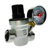 Water Regulator -, Lead Free Brass Adjustable RV Pressure Reducing with Pressure Gauge and Water Filter