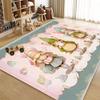 Cute Decoration Carpet for Room Little Rabbit Cartoon Style Non-slip Living Room Rug Bedroom Bedside Plush Soft Mat for Children
