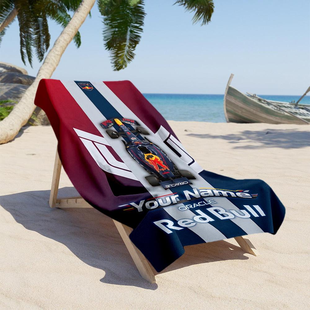 Oracle Bull Customized Name Beach Towel Soft Durable Quick-Dry Suitable for Swimming Gym Camping Yoga Vacation