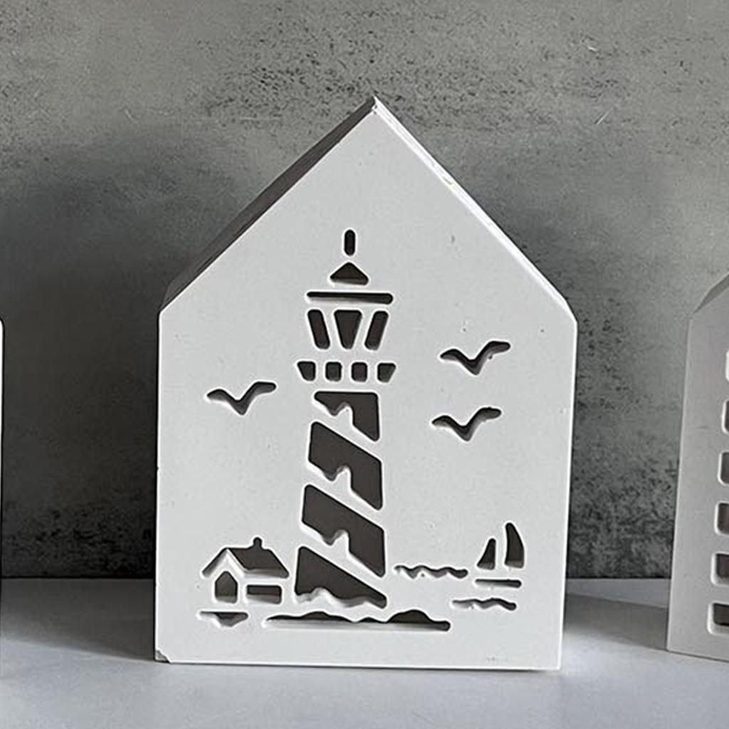 Creative Lighthouse Silicone Mold Soft Durable Silicone Light House Craft Mold For Crafting Elegant Ambient Lights