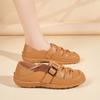 Damensandalen Sommer-Essentials Mary Jane Strand-Flats Bequeme weiche Gehsandalen Römische Sandalen für Mädchen Übergröße