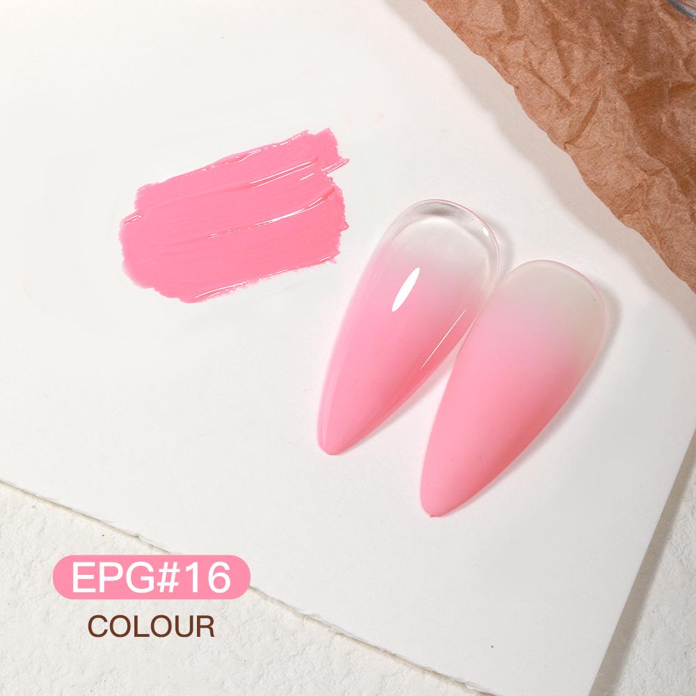 AS Rouge Pat Gel Nail Polish: High Saturation, Thick Gradient Blush Smudge Gel
