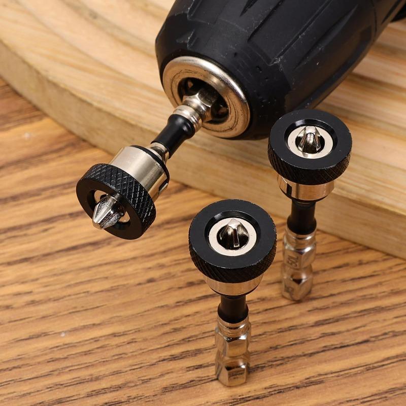 10/1x Magnetic Positioning Screwdriver Bits S2 Drywall Screw for Plasterboard Gypsum Board Locating Bit Batch Head Drilling Tool