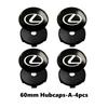 4pcs Car Wheel Center Hub Caps Sticker Auto Emblem Wheel Center Cap For Lexus RX350 IS250 IS200 GS300 LX570 RC350 UX250h ES350 AEI1