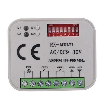 B03B-Universal Garage Door Remote Control Receiver 2CH Controller Switch For Transmitter RX Multi Frequency 433-900Mhz