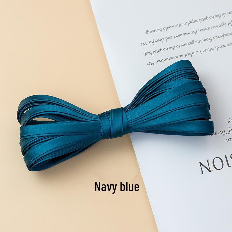 Hengmeihe Cheongsam 1cm Piping Trim: Four-Fold Non-Iron Imitation Silk Hemming Ribbon