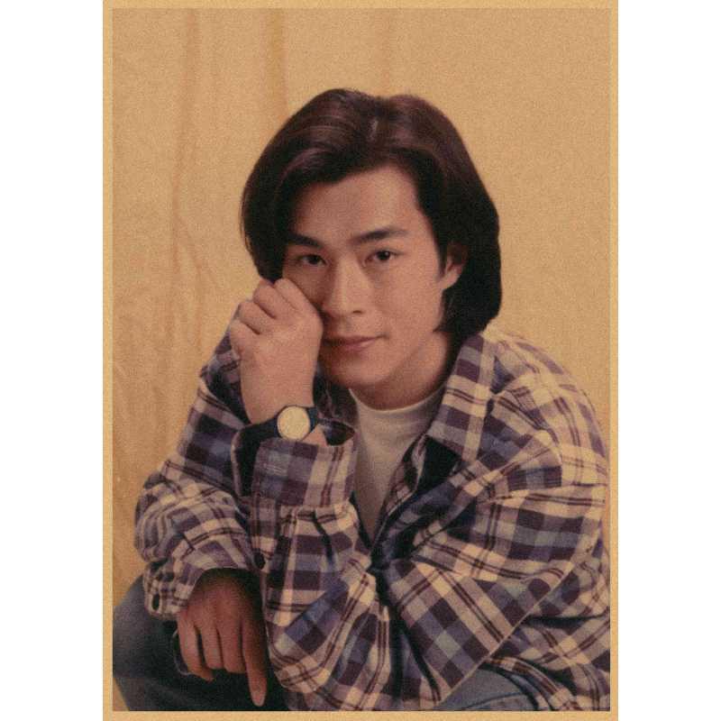 

Free Shipping - Louis Koo Nostalgic Retro Poster: Handsome Hong Kong Star Wall Art Decoration White card paper (non-adhesive) 30*42 cm