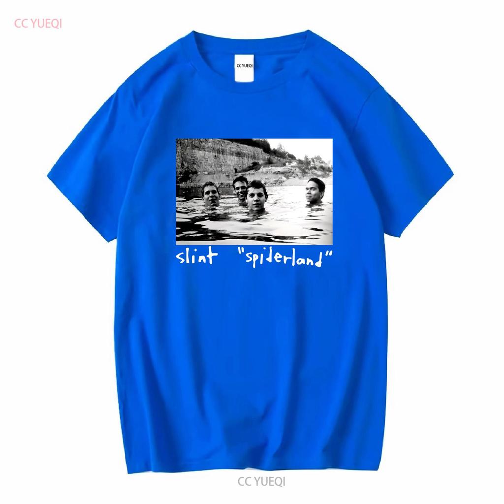 Vtg Slint Gruppo Musicale Per Fan Cotone Pesante Maglietta Nera Tutte le Taglie Uomo MM827 vintage Lavata grafica Elastica moda Morbida