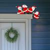 Christmas Santa Claus Door Frame Hanging Ornament Gift Reindeer Window Decoration Festive Atmosphere Decor