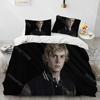 Süßes Evan Peters Film TV Schauspieler Bettdecke Bettwäsche-Set, Bettbezug Bett-Set Steppdeckenbezug Kissenbezug, King Queen Size Bettwäsche-Set