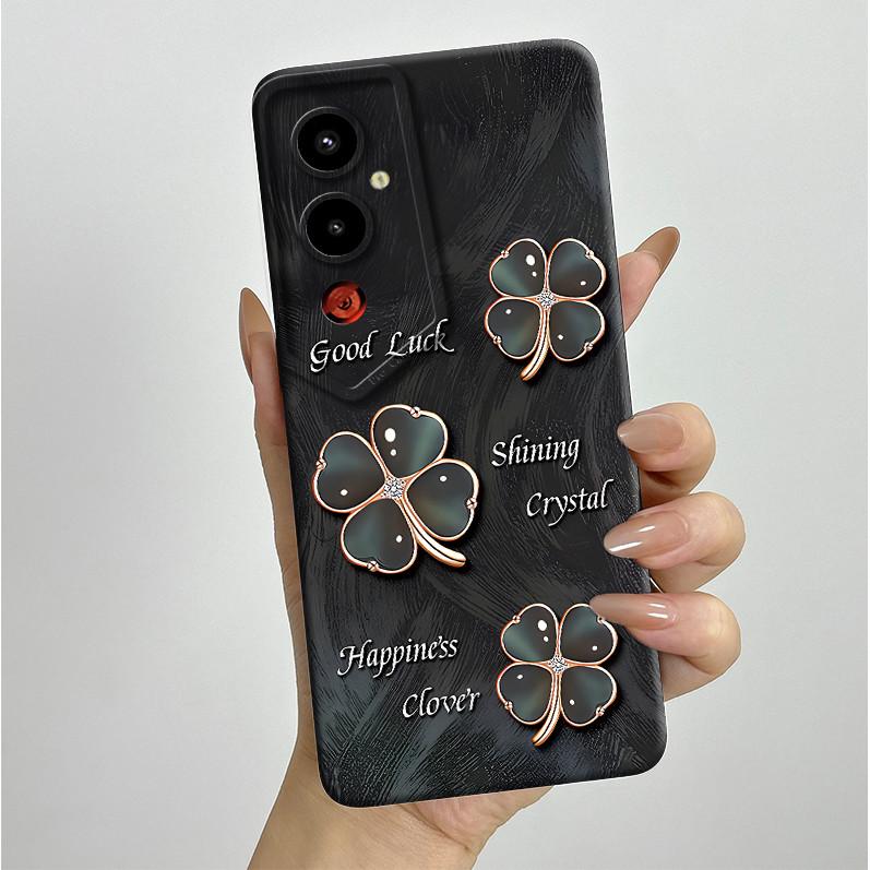 For Tecno Pova 4Pro LG8n Back Cover For Techno Pova 4 Pro Pova4 LG7n Case Silicone Aesthetic Pretty Butterfly Flower Soft Bumper
