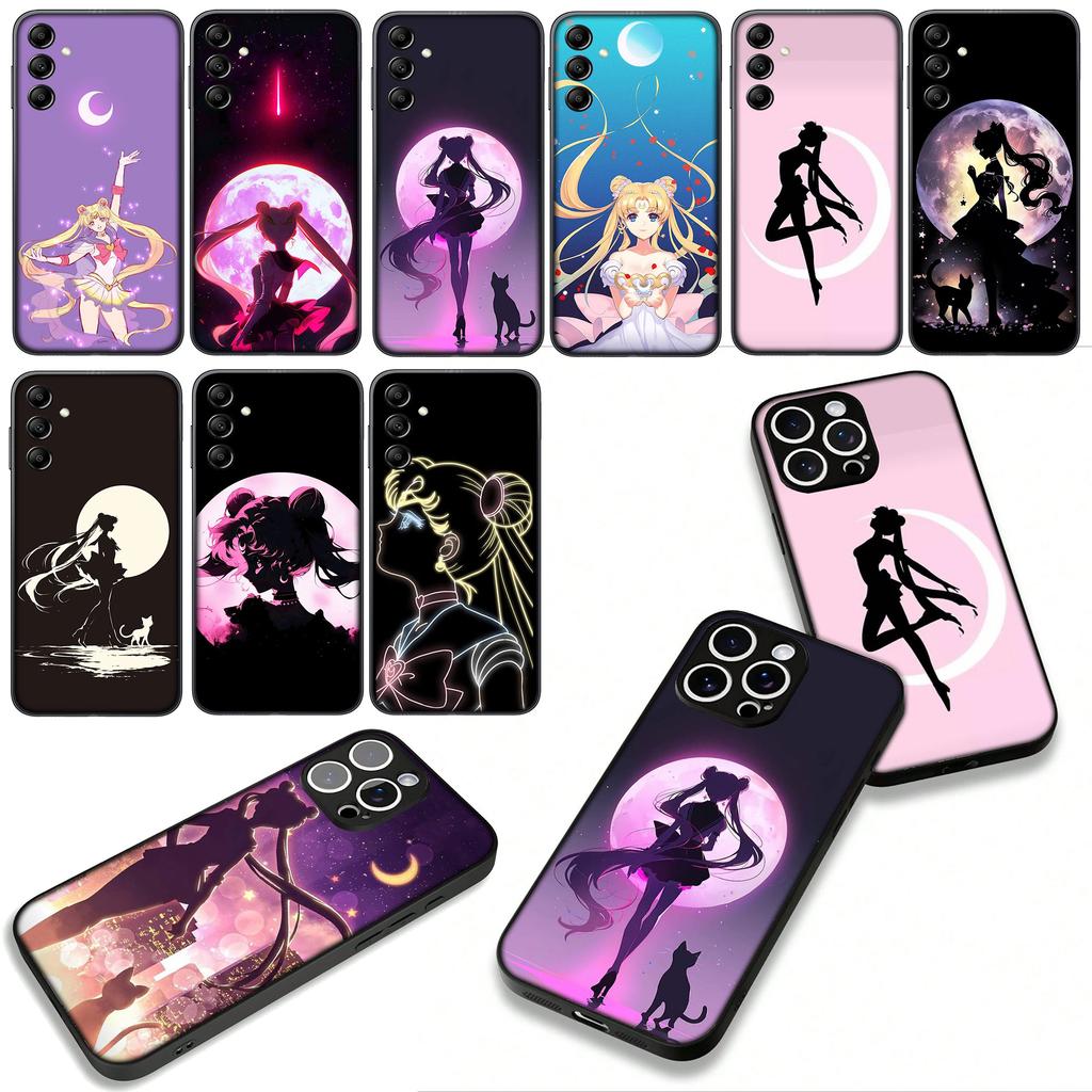for Samsung Galaxy A36 A17 A26 A07 A35 A54 A53 A13 A33 A34 S8 S9 S20 S21 FE S10 Plus Phone Case Poster S-Sailors Movie Moon