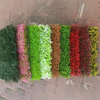 Artificial Sun Protection Pine and Cypress Green Wall Artificial Turf Outdoor Square Green Carving Decoration Fake Green Plant Wall Landscaping