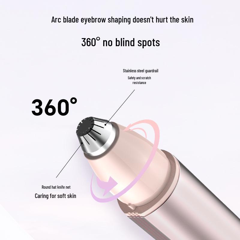 Rechargeable Portable Eyebrow Trimmer Pen: Compact Hair Removal Device for Eyebrows