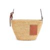 LOEWE Raffia Fiber Cow Leather Straw Bag, Shoulder Bag, Crossbody Bag Women's Natural & Tan 32824W10-2435