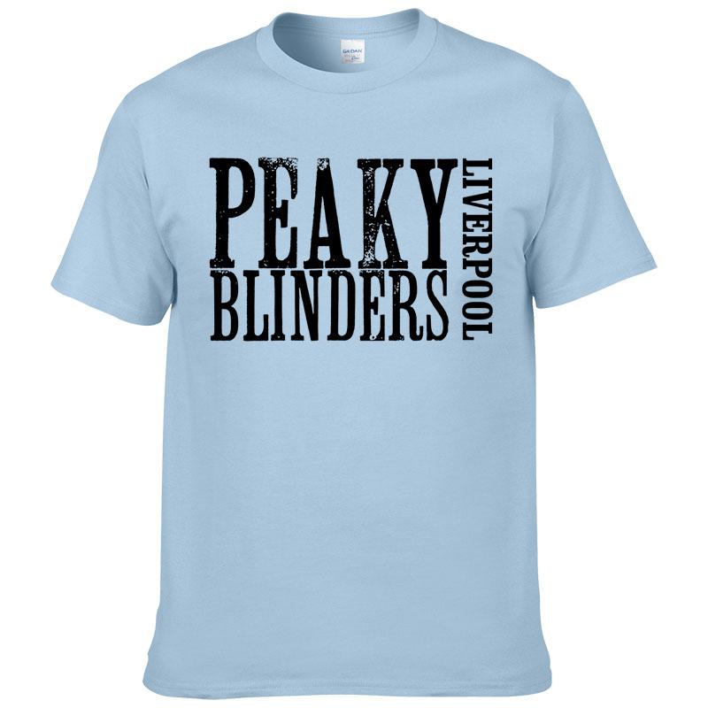 

Cotton Short Sleeve Peaky Blinders T Shirt Men Summer Style Casual T-shirt Printed Hombre Tops Homme Clothes F22 S