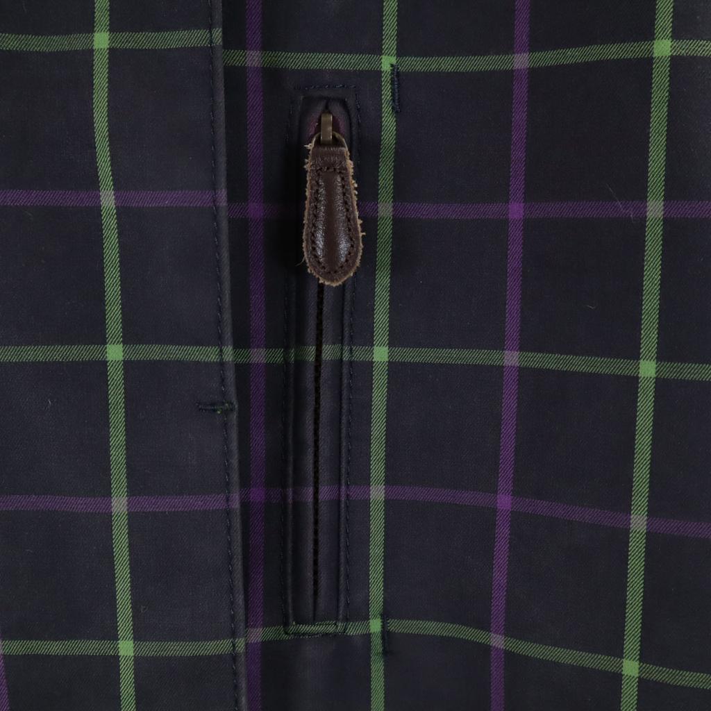 MACKINTOSH PHILOSOPHY Made In Japan Check Pattern Stainless Collar Coat Women Used