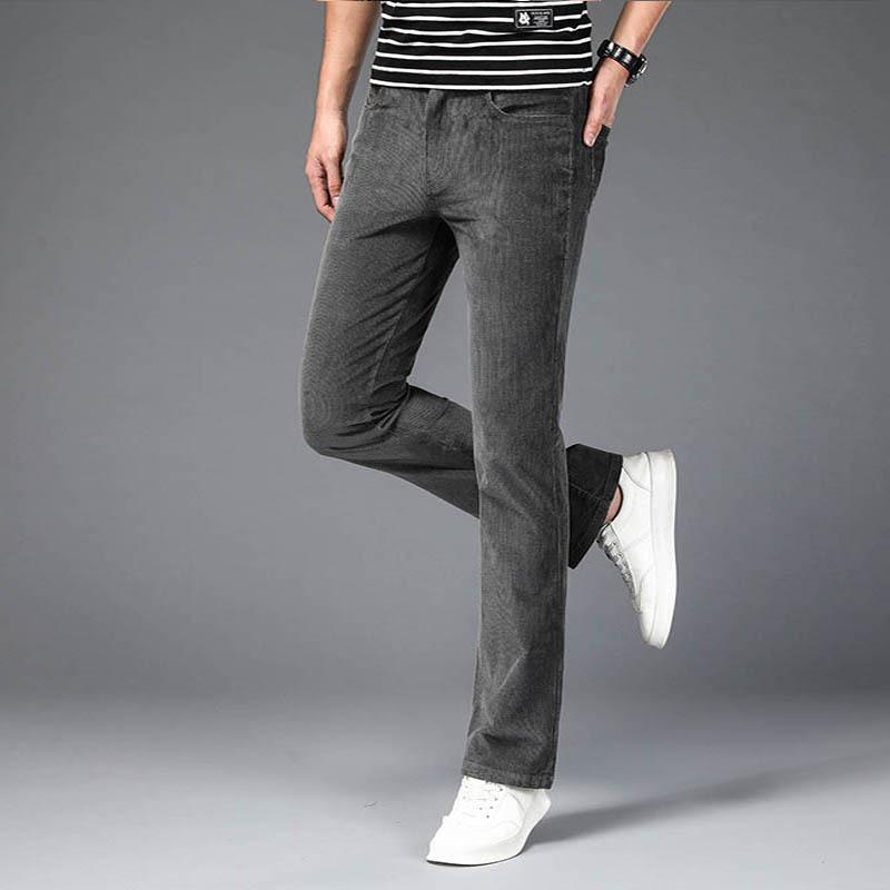 Men's Plus Size Corduroy Trousers Men's Flared Casual Pants