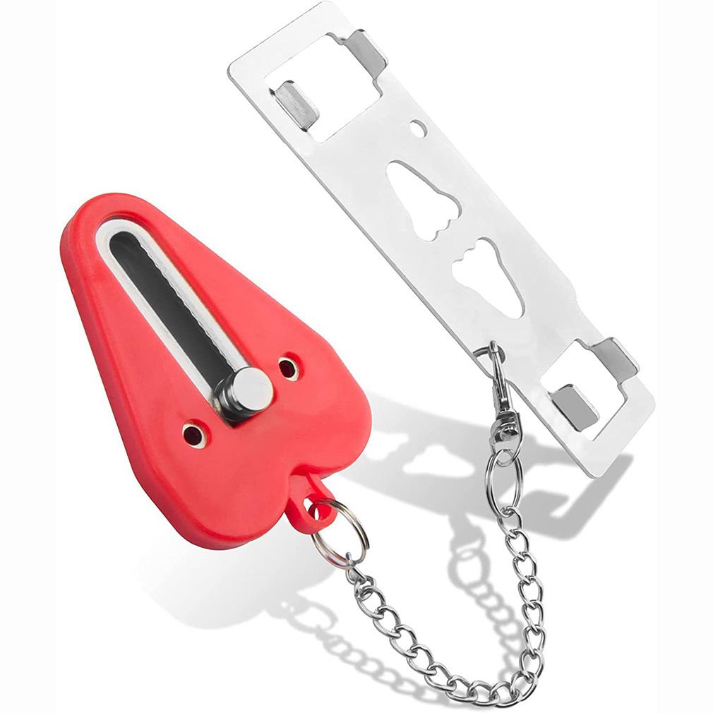 Tragbares Doppelloch Türschloss Lockdown Sicherheitsverschluss Tür Zusätzliches Schloss Innentür Schließfach Sicherheitsvorrichtungen Dropshipping Großhandel