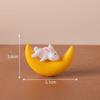 Creative Micro Landscape Cute Mid-Autumn Festival Moon Cake Rabbit Zoo Art Landscape Decorations Accessories Table Ornament