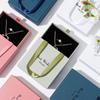 Handheld Jewelry Box Paper Pull-Out Drawer Jewelry Case Travel Portable Ring Earrings Necklace Gifts Packageing Storage Boxes