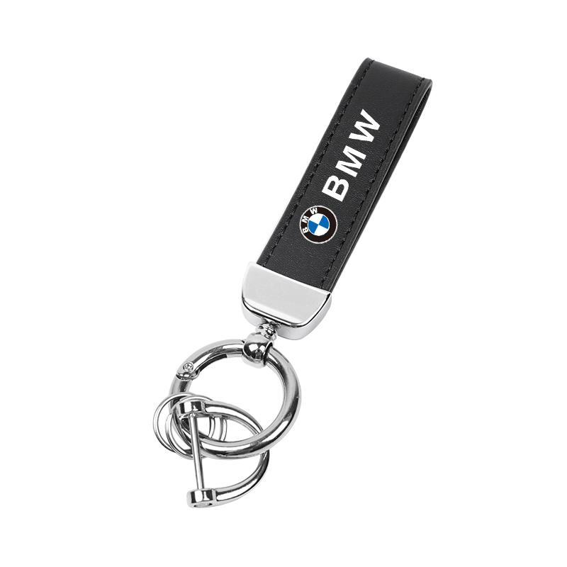 Car Emblem Leather Keychain Key Pendant For BMW F11 F10 E90 F40 E46 E60 E70 E39 E36 E87 X7 E92 E91 E28 X3 X5 Car Key Accessories rldf93
