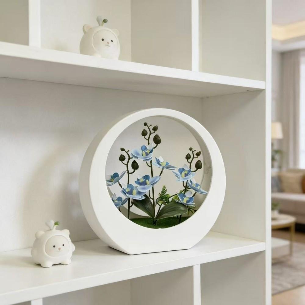 Decorative Floral Art Artificial Orchid Pot Plant Home Decor Imitation Flower Bonsai Cafe Styling