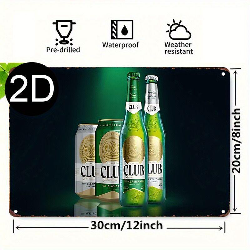 Decorative Metal Beer Sign 30x20cm
