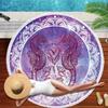 Summer Round Beach Towel Galaxy Starry Sky Bath Shower Towels Bikini Cover Up Beach Towel Sand Free Pool Towels