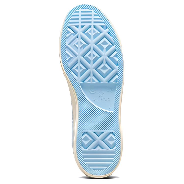 Converse Chuck 70 Comfortable Fashion High-Top Canvas Shoes Unisex Sneakers Blue White Gold A09838C