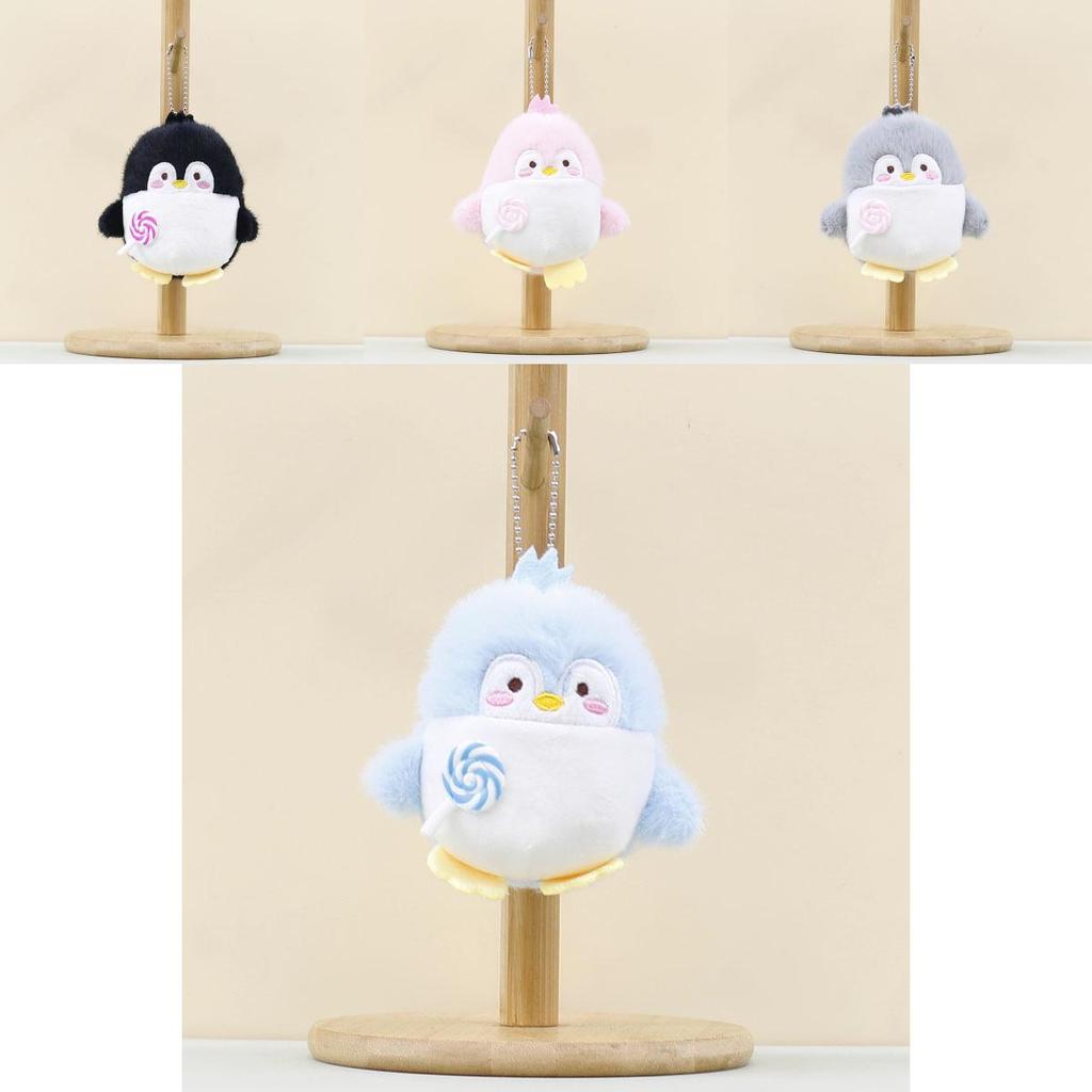 Plush Penguin Keychain Pp Cotton Stuffed Animal Short Plush Gift For Kids Room