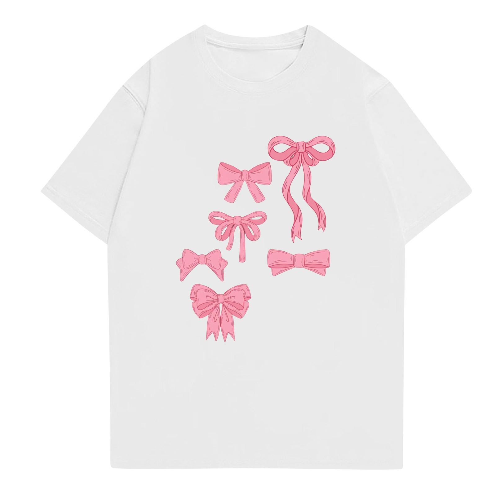 

Женская летняя модная повседневная блузка с коротким рукавом и принтом R-образным вырезом XXXL белый