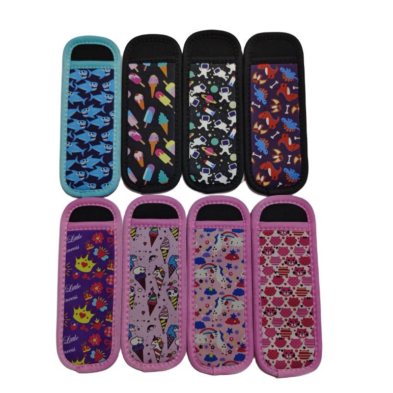Neoprene Printed Popsicle Sleeve - Ice Pop Protective Cover